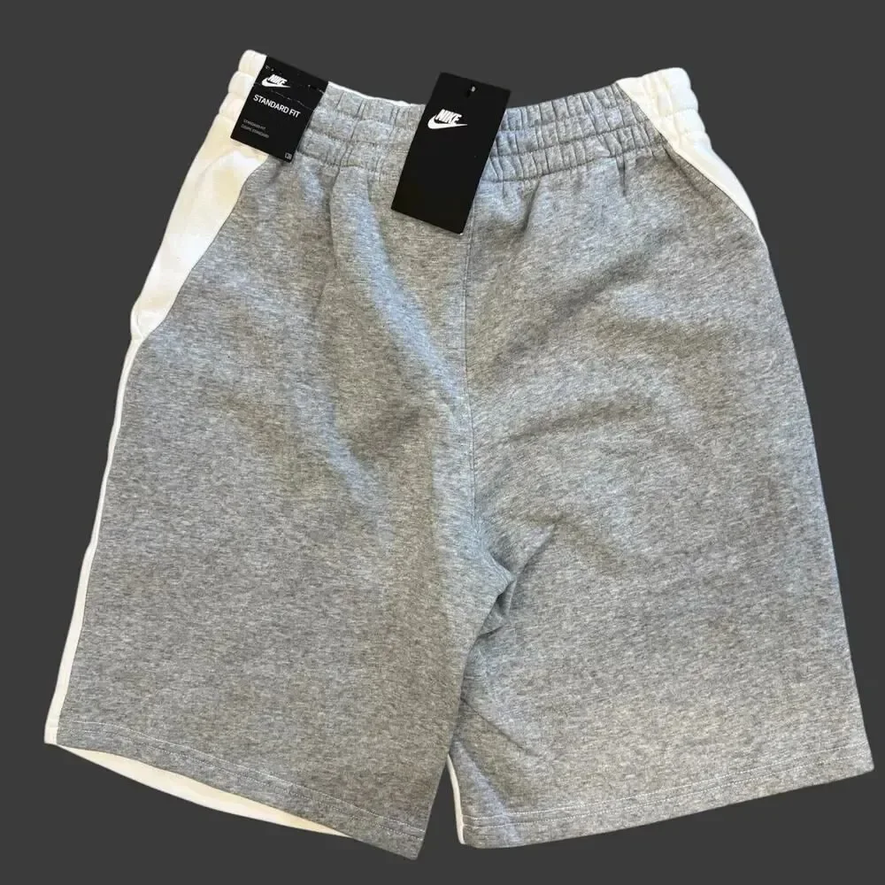 New Nike Youth Kids CZ9126-100 Knit Pockets Shorts XL Spellout Training